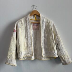 Cropped Upcycled Quilt Coat - Handmade